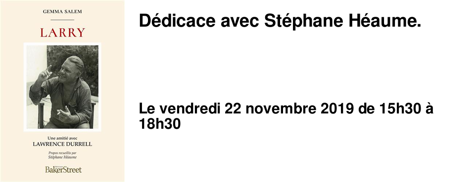 D�dicace avec St�phane H�aume.